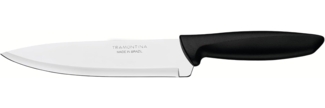 Chef Messer Tramontina Plenus Schwarz 7" Edelstahl