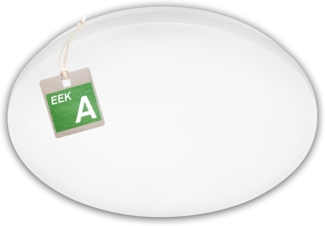 BRILONER - LED Deckenleuchte Effizienzklasse A, neutralweiß Lichtfarbe, 12W, 2520lm, 50.000h Licht, LED Lampe, Deckenlampe, Wohnzimmerlampe, Küchenlampe, Deckenbeleuchtung, Flurlampe, 38 cm, Weiß