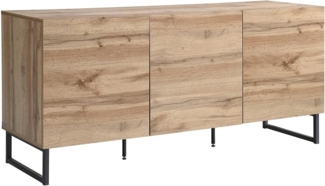 Vente-unique - Sideboard mit 3 Türen - Holzfarben - CEVANIA