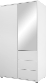 Kleiderschrank Gesita 2D3SZ (Farbe: Weiß)