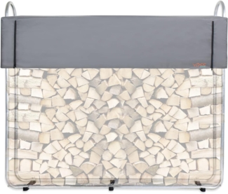 CCLIFE Kaminholzregal Kaminholzregal Metall Aussen Stapelhilfe für Brennholz