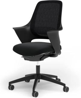 Ergotopia® WellBack, Ergonomischer Bürostuhl Made in Germany, Bequemer Schreibtischstuhl mit Lordosenstütze und Synchronmechanik, für Büro und Homeoffice