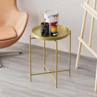 Couchtisch, 'SHB-007', 56 x 46 x 46, Gold