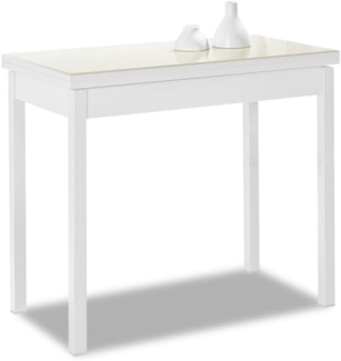 ASTIMESA Buchtyp Küchentisch, Beige, 80x40 cm bis 80x80 cm