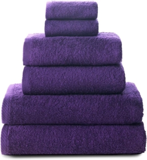 Top Towel - Plus - Große Badetücher - Badezimmerhandtücher - 2 Gesichts- oder Bidethandtücher + 2 Hand- oder Waschbeckenhandtücher + 2 Duschtücher - 100 % Baumwolle - Lila