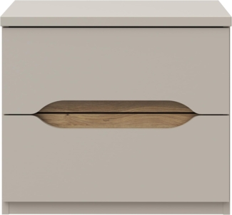 FORTE Nachtkommode, B/H/T 50,4/44,3/41,5 cm Nako ohne Griffe