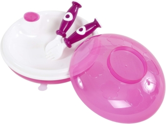 BIECO Kindergeschirr-Set Bieco 3-tlg. Warmhalte-Teller-Set inkl. Besteck (1-tlg)