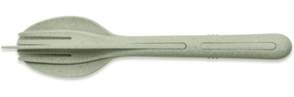 Koziol Klikk Besteck-Set 3-teilig organic green