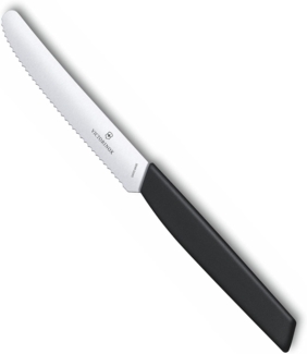 Victorinox Swiss Modern Tomato and Table Knife, Wellens, 11 cm, Black