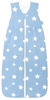 Odenwälder 1396 Jersey-Schlafsack Anni White Stars Sky Blue