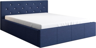 Polsterbett SKIDI , Kobalt 80, 140 x 200