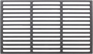 Grillrost, Gusseisen emailliert schwarz, 54x34 cm