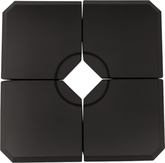 Outsunny Schirmhalter Schirmgewicht, 4-tlg. mit 80 kg Wasser oder 120 kg Sand, befüllbar, Sonnenschirme, 1 tlg, Schirmständer