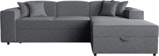 Ecksofa Sokoz L Boucle (Farbe: Coral 80, Seite: Rechts)