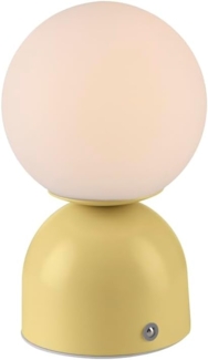 JUST LIGHT LED Tischleuchte LED Tischlampe SW RUDI, Dimmbar, CCT, USB, 1xLED-Board/1,20W/3000K, warmweiß, Akku USB, Dimmbar Touchdimmer CCT