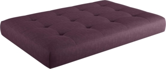 sunnypillow Palettenkissen Kaltschaum Palettenauflage Palettenpolster Palettensofa Sitzkissen Rückenlehne gesteppt Sitzkissen 120 x 60 x 15 cm Purple