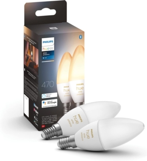Philips Hue White Ambiance E14 B39 Candle Light - 2-pack