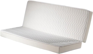 Matratze für Schlafsofa Klappsofa - 1 Zone - Härtegrad 2 - 130 x 190 cm - Stärke 14 cm - FRIEND