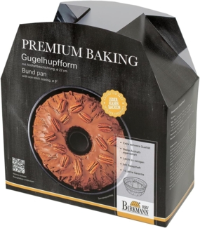 Birkmann Gugelhupfform Premium Baking 22 cm mit Antihaftbeschichtung in Geschenkverpackung