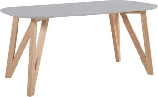 SalesFever Esstisch 160x90x76 cm grau Eiche MDF, Holz