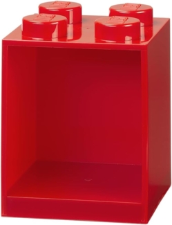 Lego 'Storage Brick' 4 Stützen Iconic 16,1x21,2 cm Polypropylen rot