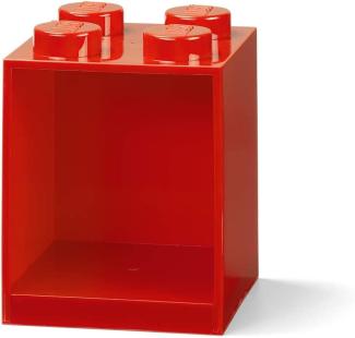 Lego 'Storage Brick' 4 Stützen Iconic 16,1x21,2 cm Polypropylen rot