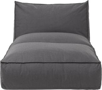 Blomus Bett S Stay, Outdoor-Liege, Kunststoff, Kunstfaser, Stahl pulverbeschichtet, Coal, 25 x 80 x 190 cm, 62042