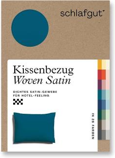 Schlafgut Kissenbezug Woven Satin aus Mako-Baumwolle, langlebig, pflegeleicht, dicht gewebt, (1 Stück), Kissenhülle mit Reißverschluss, passender Bettbezug erhältlich