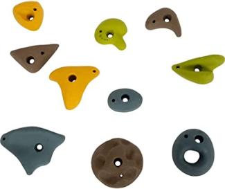 Legler Klettersteine Adventure 10-tlg, Kletterelemente für Kletterwand, Metall, 12311
