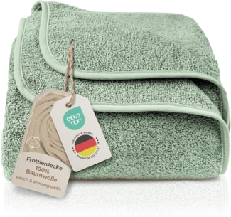 Wohndecke Frotteedecke 100% Baumwolle - Sommerdecke, Kuscheldecke, Laynenburg, Baumwolldecke als Sommer, Bett-Überwurf, Couch-Überwurf, Sofa-Decke