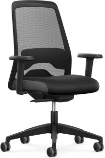 Interstuhl Bürostuhl Every EV25R Schreibtischstuhl ausgestattet mit Synchronmechanik und Verstellbarer Lordosenstütze für ergonomisches Sitzen
