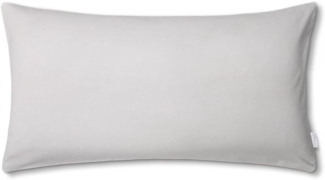 Estella Mako Interlock Jersey Bettwäsche Uni Takoma|Kissenbezug einzeln 40x80 cm| silber