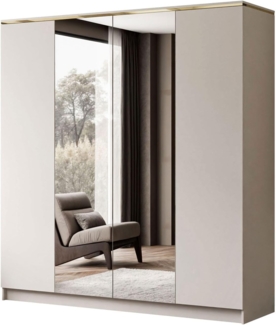 Lookway Kleiderschrank AURORA 4D KASCHMIR Shrank mit Spiegel