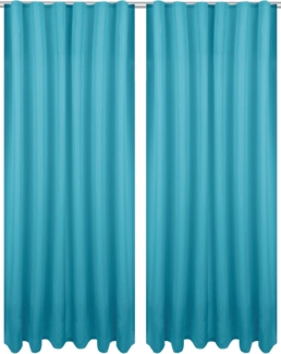 Bestlivings Vorhang, Kräuselband (2 St), blickdicht, Microfaser, Gardinenset "Blickdicht" mit Kräuselband