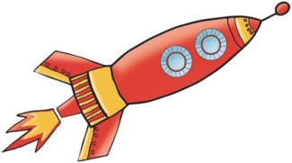 wandaufkleber Rakete Vinyl 22 Stück