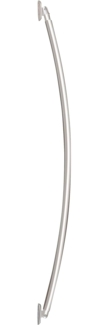 WENKO Bogenstange Chrom, ausziehbar, verschraubt, Aluminium, Duschvorhangstange, Breite 110 - 200 cm