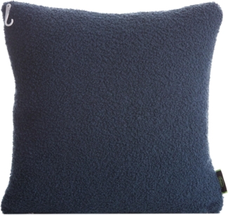 Kissenbezug Bouclee dunkelblau 45x45 marine