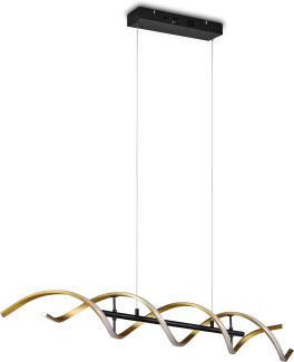 LED Pendelleuchte SEQUENCE dimmbar Lichtfarbe einstellbar Messing 104cm