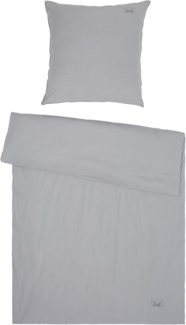 Bettwäsche SANSIBAR Leinen LOOK, grau, 135x200 cm