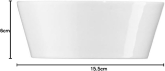 Arzberg Tric Schale, Konisch, Schälchen, Porzellanschale, White, Porzellan, 15 cm, 49700-800001-15215