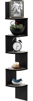 Furinno Rossi 5-stufiges Wandregal, Espresso, 19. 81x19. 81x123. 95 cm