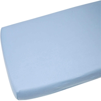 Dudu N Girlie Spannbetttuch für Kinderbett, Baumwolljersey, 100x50 cm, Blau