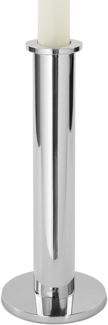 Fink Kerzenleuchter STRATO Leuchter - H. 24cm - silber - Aluminium/Edelstahl - Stabkerze (1 St, Kandelaber - Armleuchter), Moderner Kerzenständer Kerzenhalter Lichterhalter Lichtträger Design