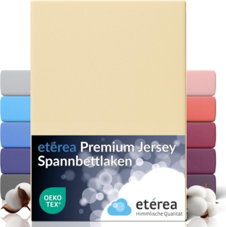 etérea Himmlische Qualität Spannbettlaken etérea Premium Jersey Spannbettlaken 90x200 -, Jersey, Gummizug: rundum, (1 Stück)