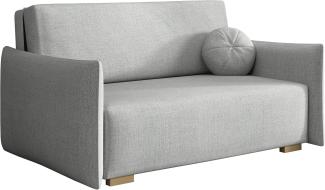 Sofa Viva Glov III mit Schlaffunktion, 3 Sitzer Schlafsofa mit Bettkasten (Farbe: Soul 16)