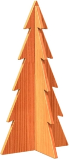 vidaXL Weihnachtsbaum Holz zum Schmücken 59,5 cm Massivholz Kiefer 858167