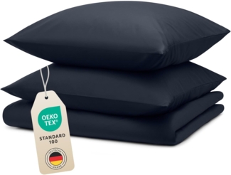 Blumtal Bettwäsche Oeko-TEX zertifizierte Mikrofaser Bettwäsche pflegeleicht & faltenfrei, Bettbezüge aus Atmungsaktivem Mikrofaser