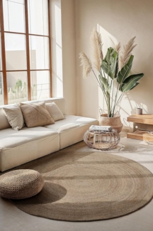 HANSE Home Teppich Rangpur Juteteppich, rund, Höhe: 10 mm, Handgewebt, Jute, Natur, Wohnzimmer, Flur, Klassisch, Boho, Skandi