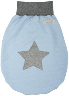 LOTTAS LABLE 6200-23 Jersey Strampelsack Stern Hugie pastell blau