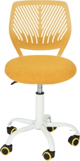 FurnitureR Schreibtischstuhl, ergonomischer Drehstuhl ohne Armlehnen, höhenverstellbarer Bürostuhl mit Rollen, komfortabler Arbeitsstuhl für Home Office, Schlafzimmer und Arbeitszimmer